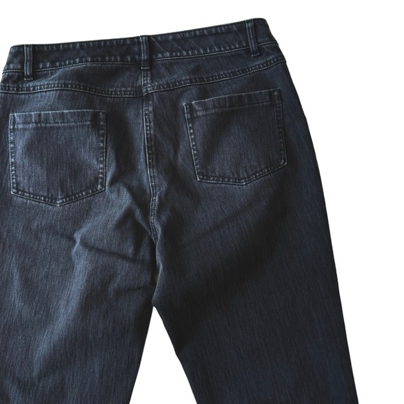 J. McLaughlin Black Mid Rise Stretch Straight Leg Jeans - Picture 12 of 14